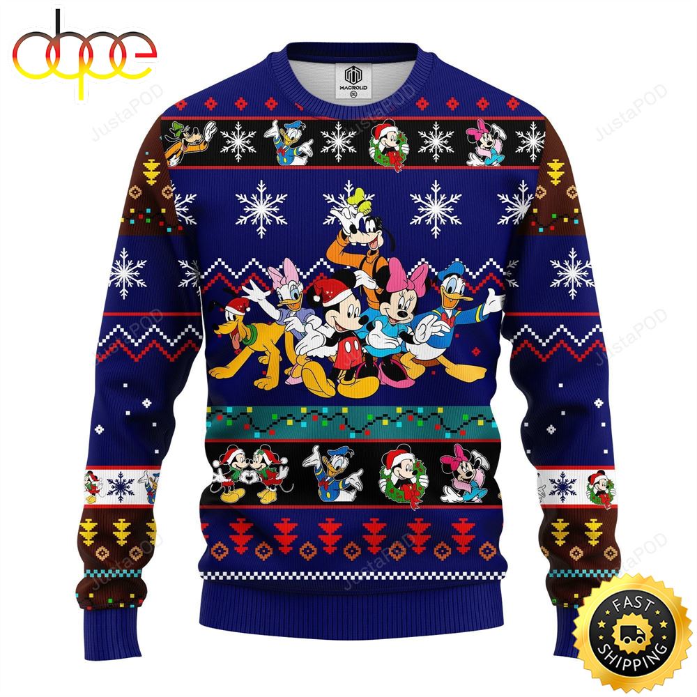 Mickey Mouse And Friends Ugly Christmas Sweater,