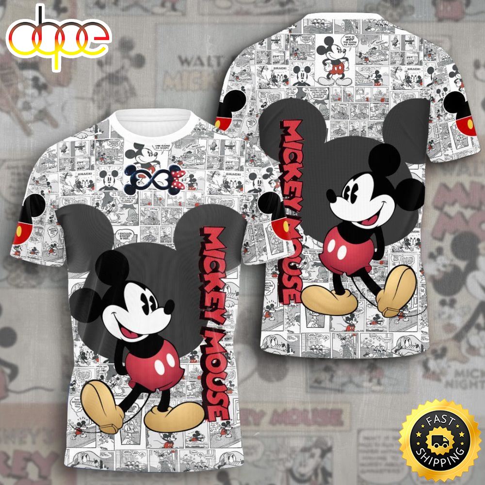 Mickey Mouse Cartoon 3D T Shirt T Shirt