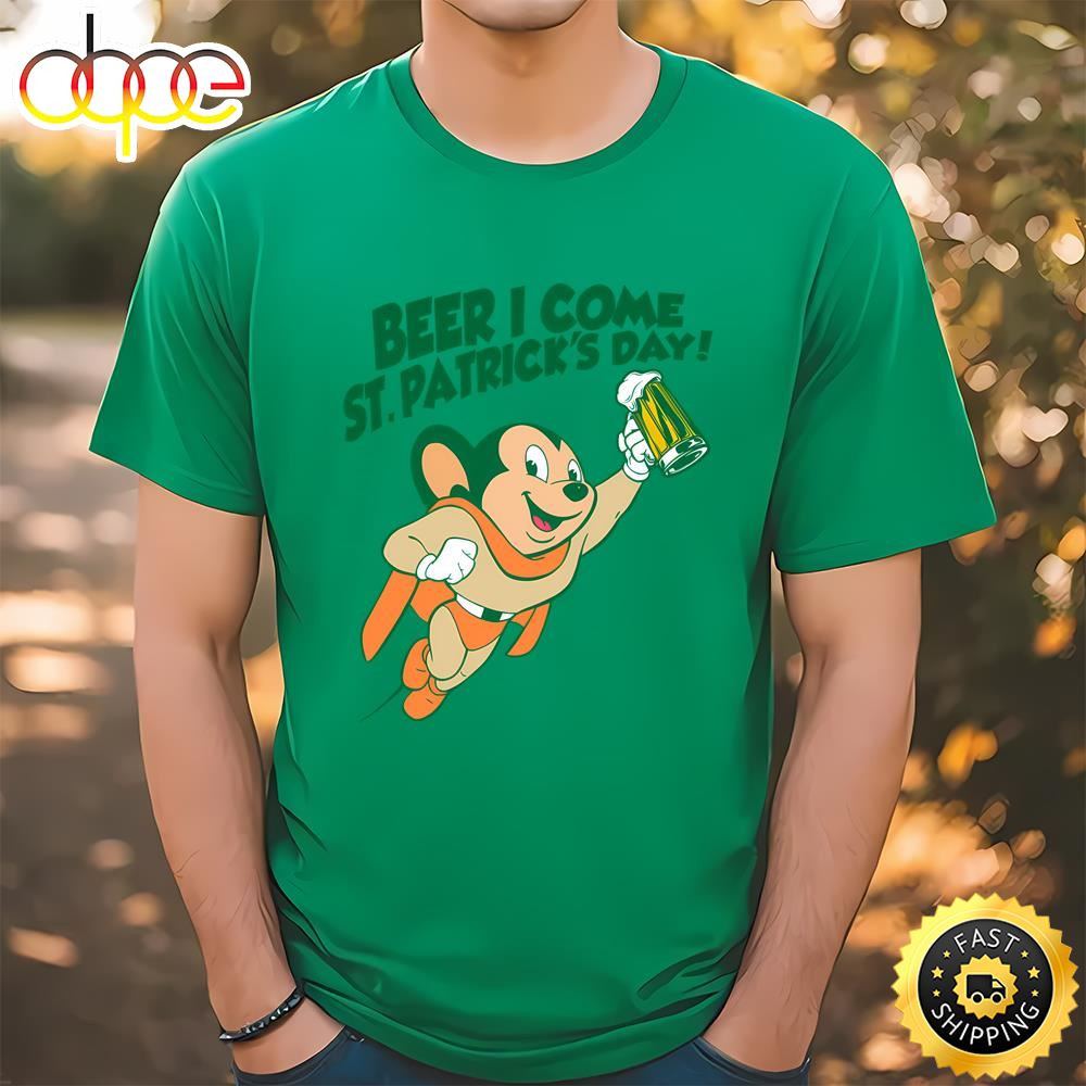 Mighty Mouse Saint Patrick’s Day T Shirt T Shirt