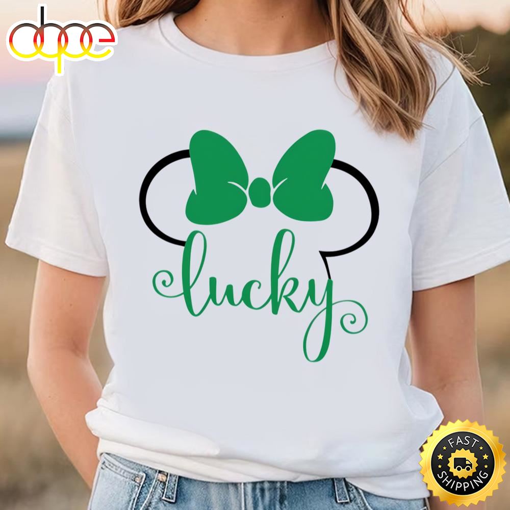 Minnie Mouse Lucky St Patricks Day Shirt Tshirt