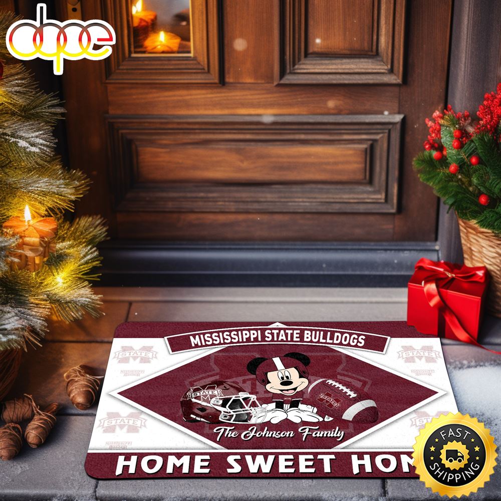 Mississippi State Bulldogs Doormat Custom Your Family Name Sport Team And MK Doormat FootBall Fan Gifts EHIVM 52722 ArtsyWoodsy.Com Wncnx4.jpg