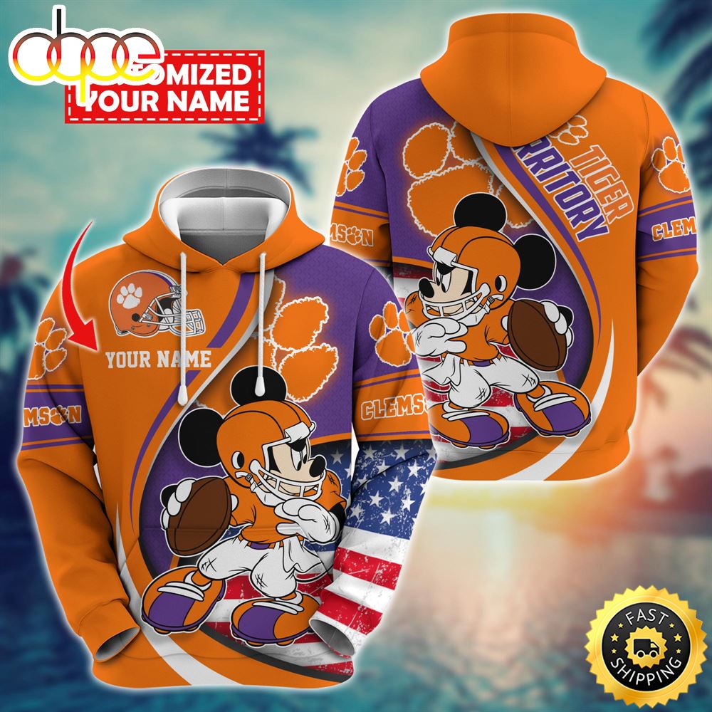 NCAA Clemson Tigers Mickey Custom Hoodie Trending Shirt