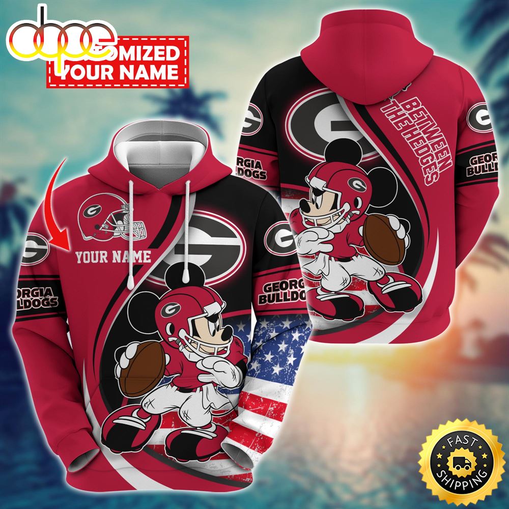 NCAA Georgia Bulldogs Mickey Custom Hoodie Trending Shirt