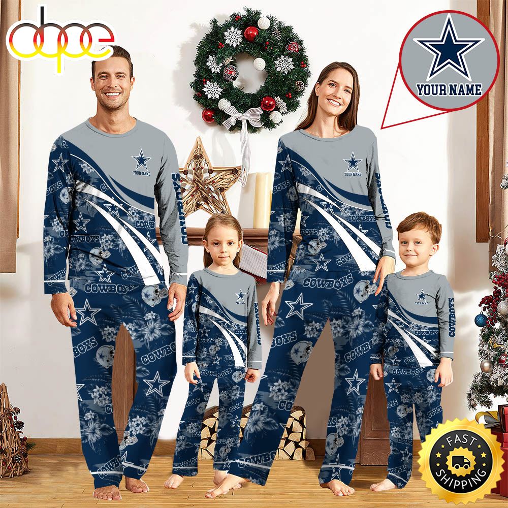 NFLDallas Cowboys Pajamas Personalized Your Name Football Team