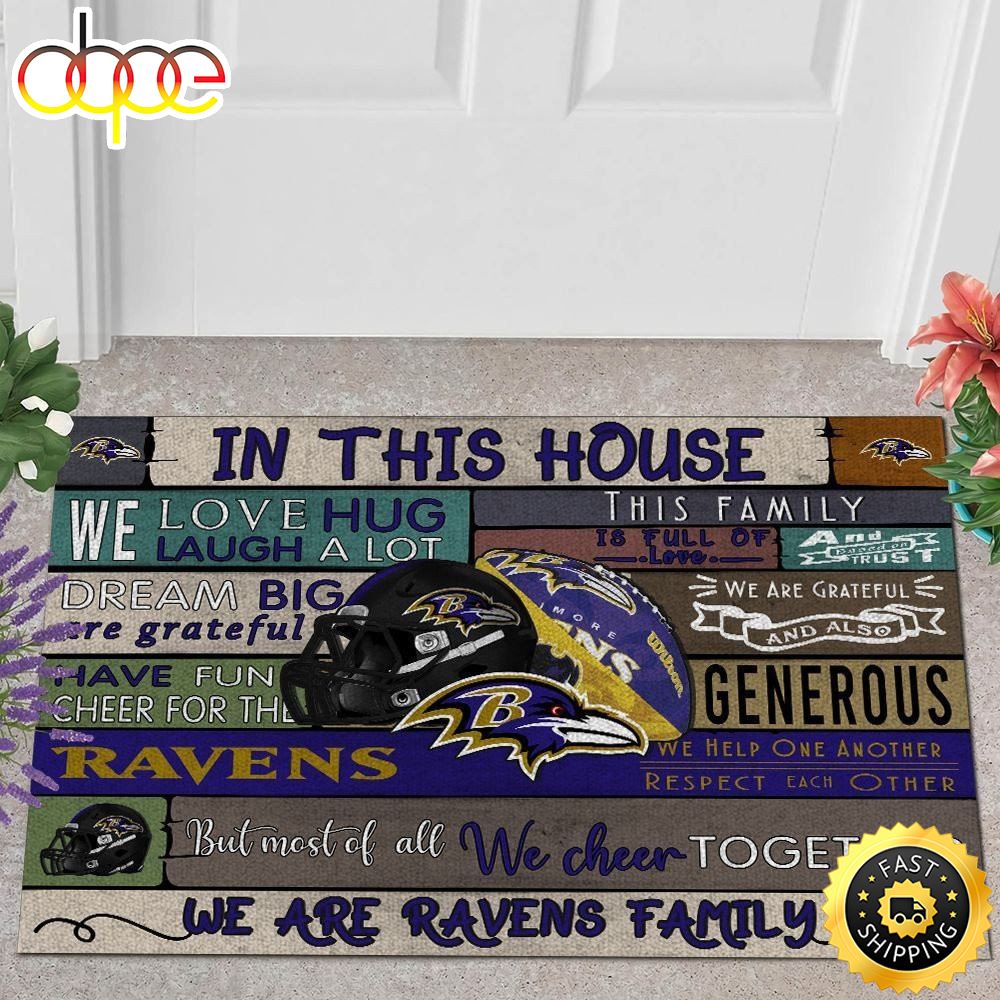 NFL Baltimore Ravens Quote All Over Print 3d Doormats