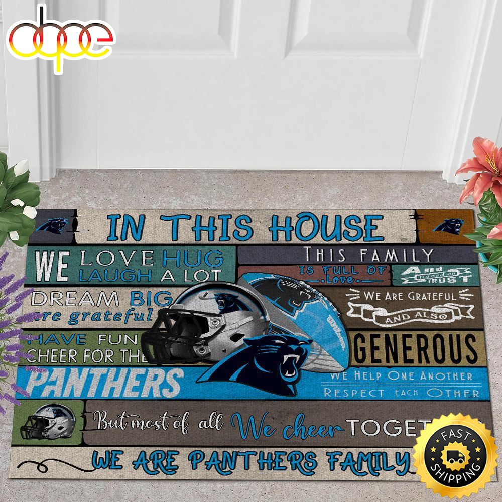 NFL Carolina Panthers Quote All Over Print 3d Doormats