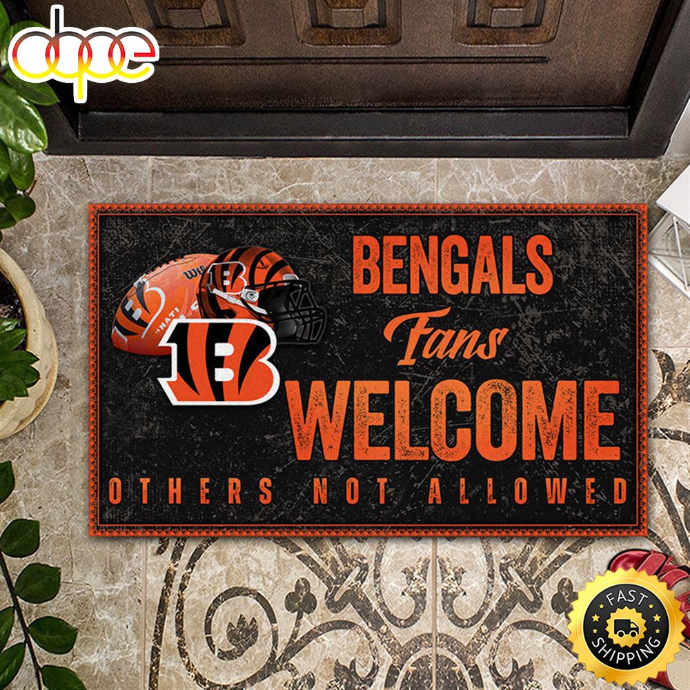NFL Cincinnati Bengals All Over Print 3d Doormats