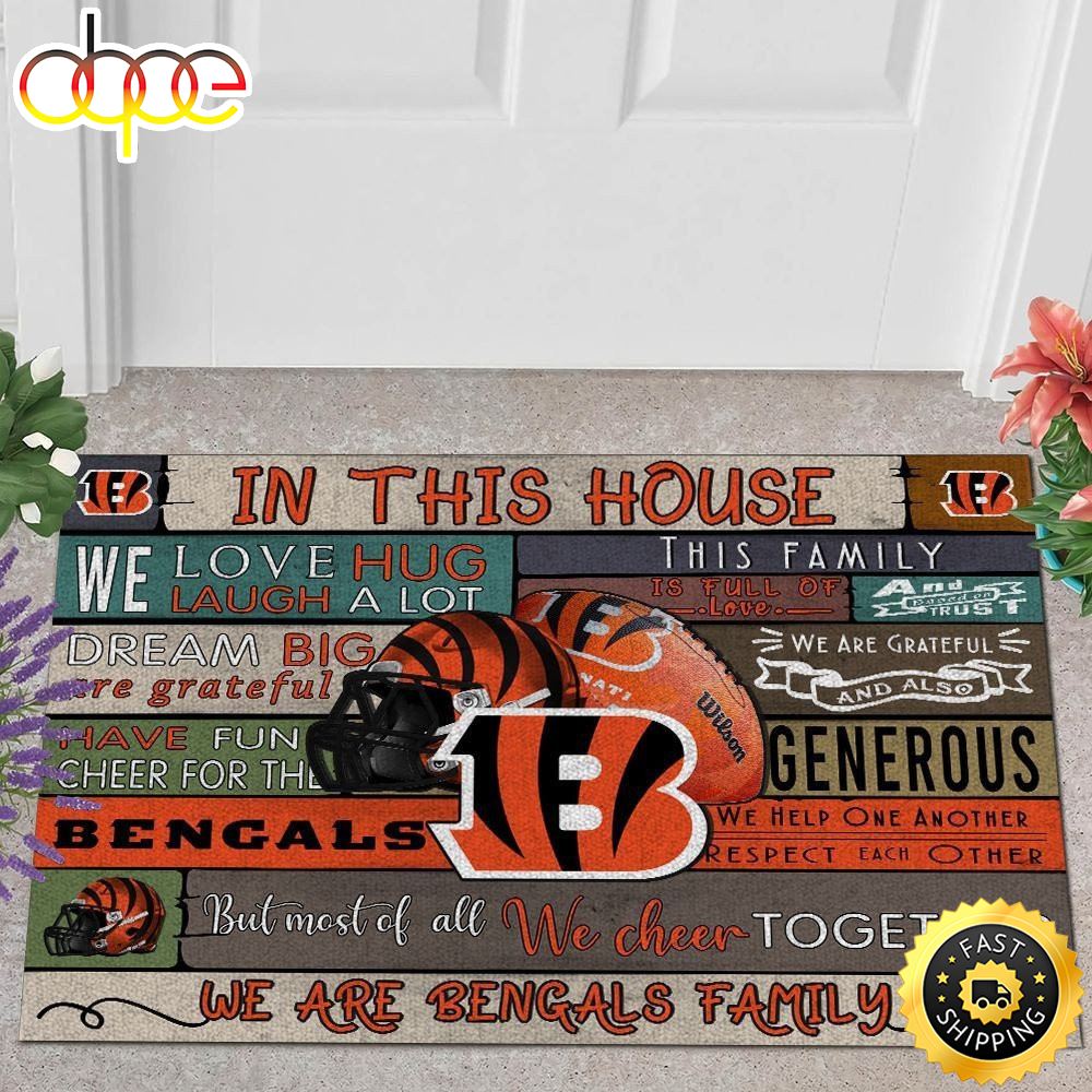 NFL Cincinnati Bengals Quote All Over Print 3d Doormats
