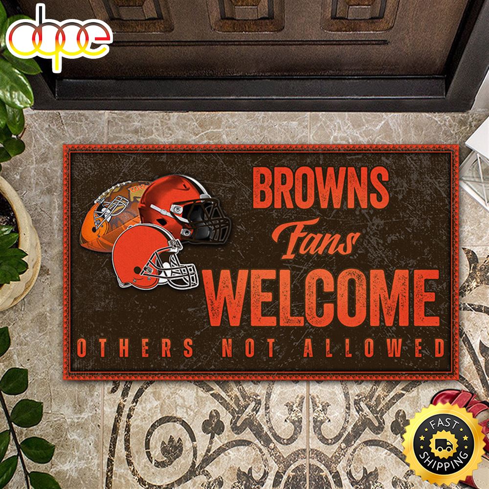 NFL Cleveland Browns All Over Print 3d Doormats