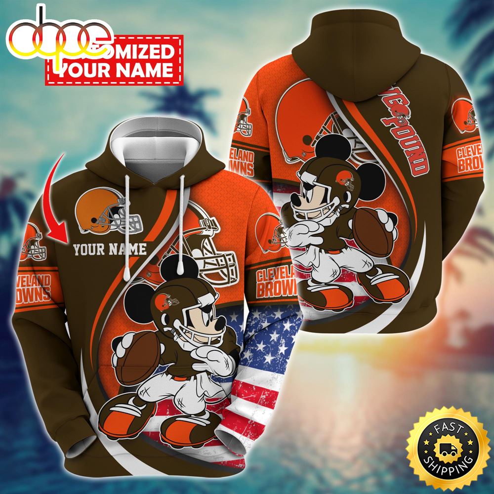 NFL Cleveland Browns Mickey Custom Hoodie Trending Shirt