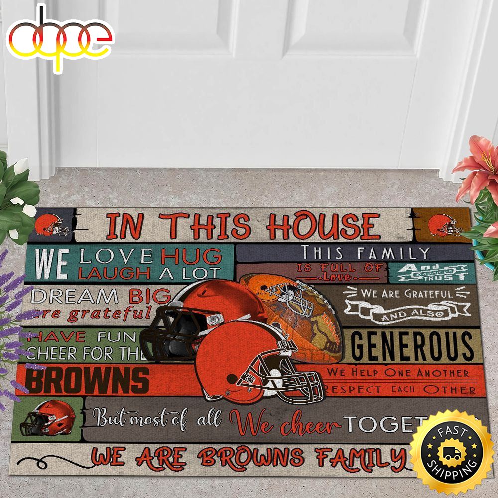 NFL Cleveland Browns Quote All Over Print 3d Doormats
