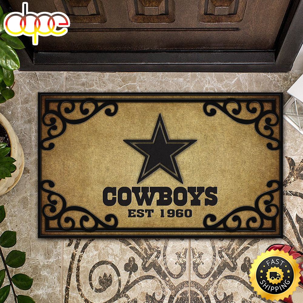 NFL Dallas Cowboys Est 1960 All Over Print 3d Doormats