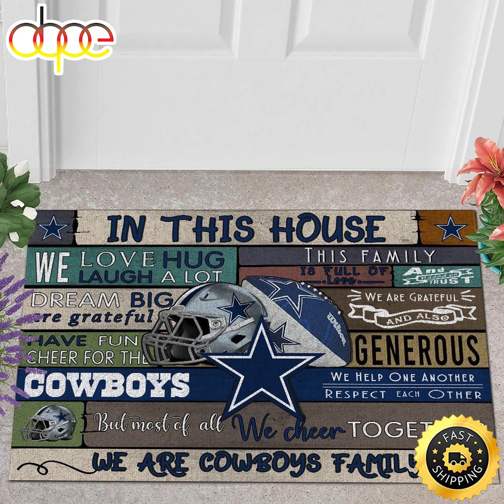 NFL Dallas Cowboys In This House All Over Print 3d Doormats