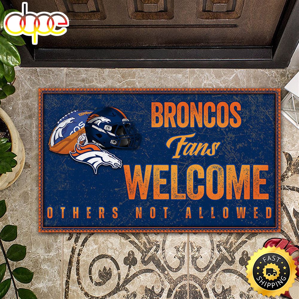 NFL Denver Broncos Fans Welcome All Over Print 3d Doormats
