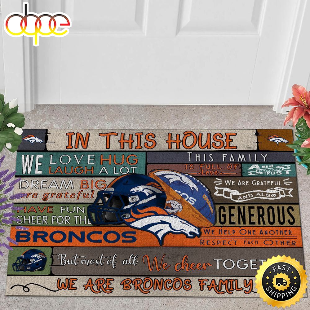 NFL Denver Broncos Quote All Over Print 3d Doormats
