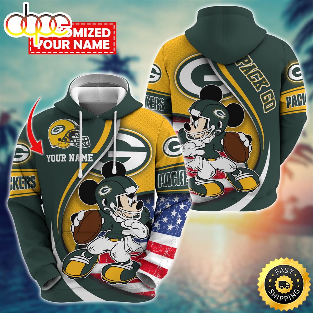 NFL Green Bay Packers Mickey Custom Hoodie Trending Shirt