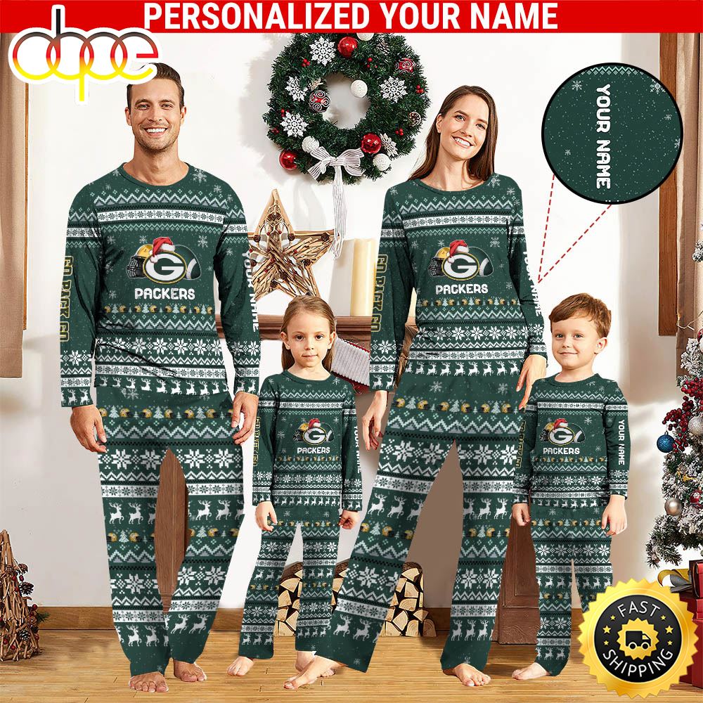 NFL Green Bay Packers Team Pajamas Personalized Your Name