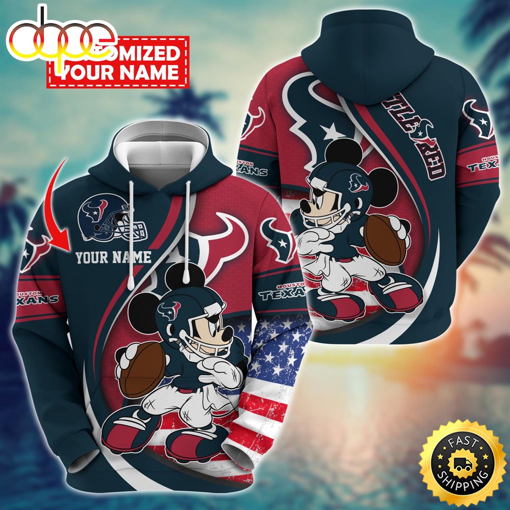 NFL Houston Texans Mickey Custom Hoodie Trending Shirt