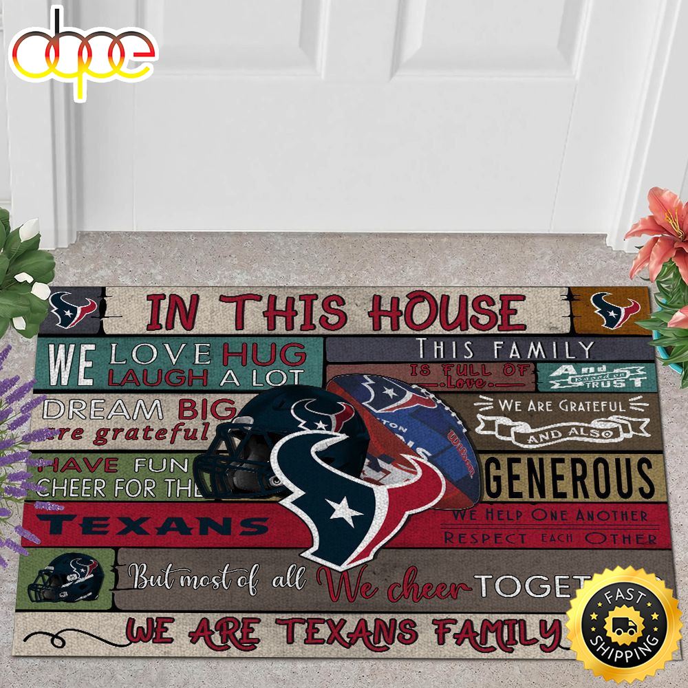 NFL Houston Texans Quote All Over Print 3d Doormats
