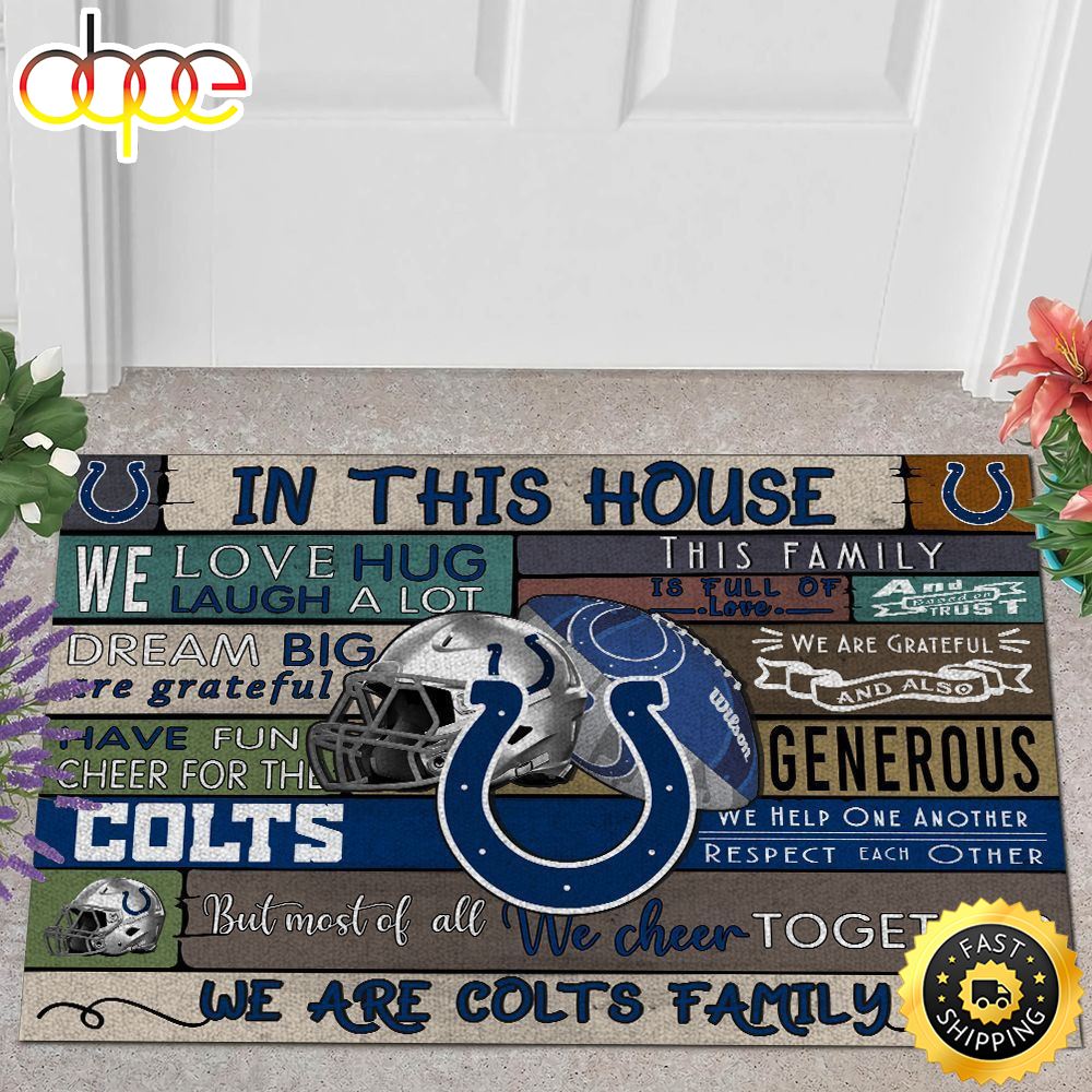 NFL Indianapolis Colts In This House All Over Print 3d Doormats