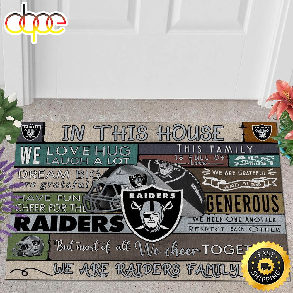 NFL Las Vegas Raiders Quote All Over Print 3d Doormats