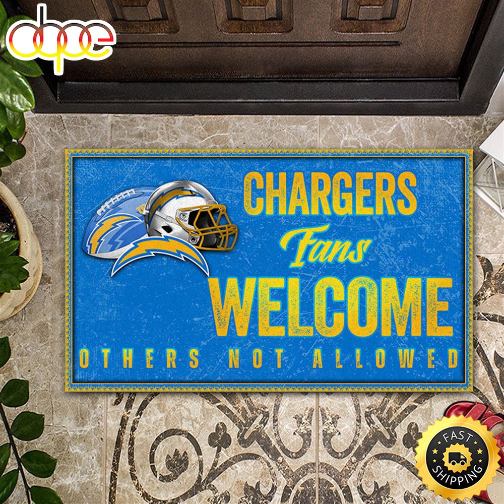 NFL Los Angeles Chargers Fans Welcome All Over Print 3d Doormats