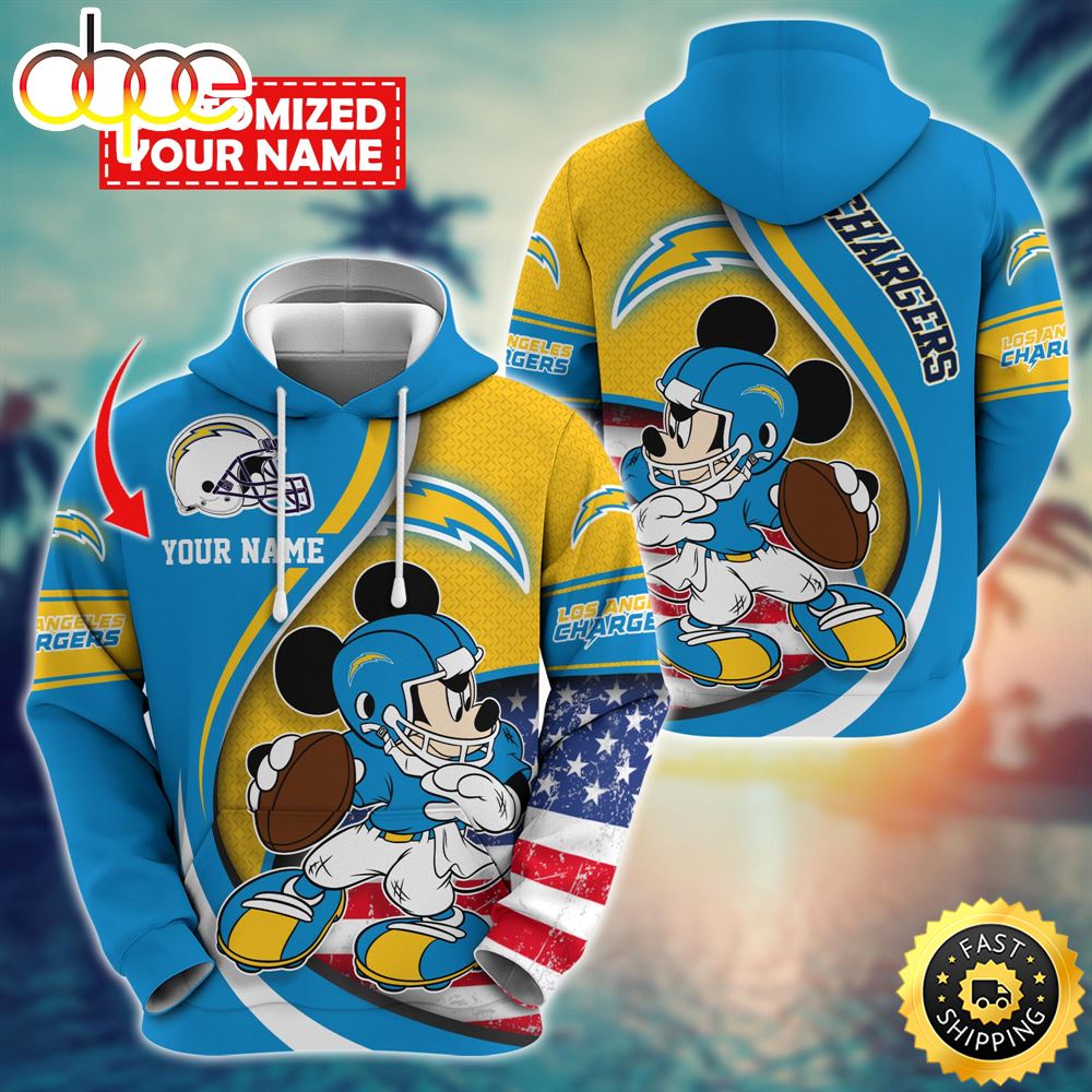 NFL Los Angeles Chargers Mickey Custom Hoodie Trending Shirt