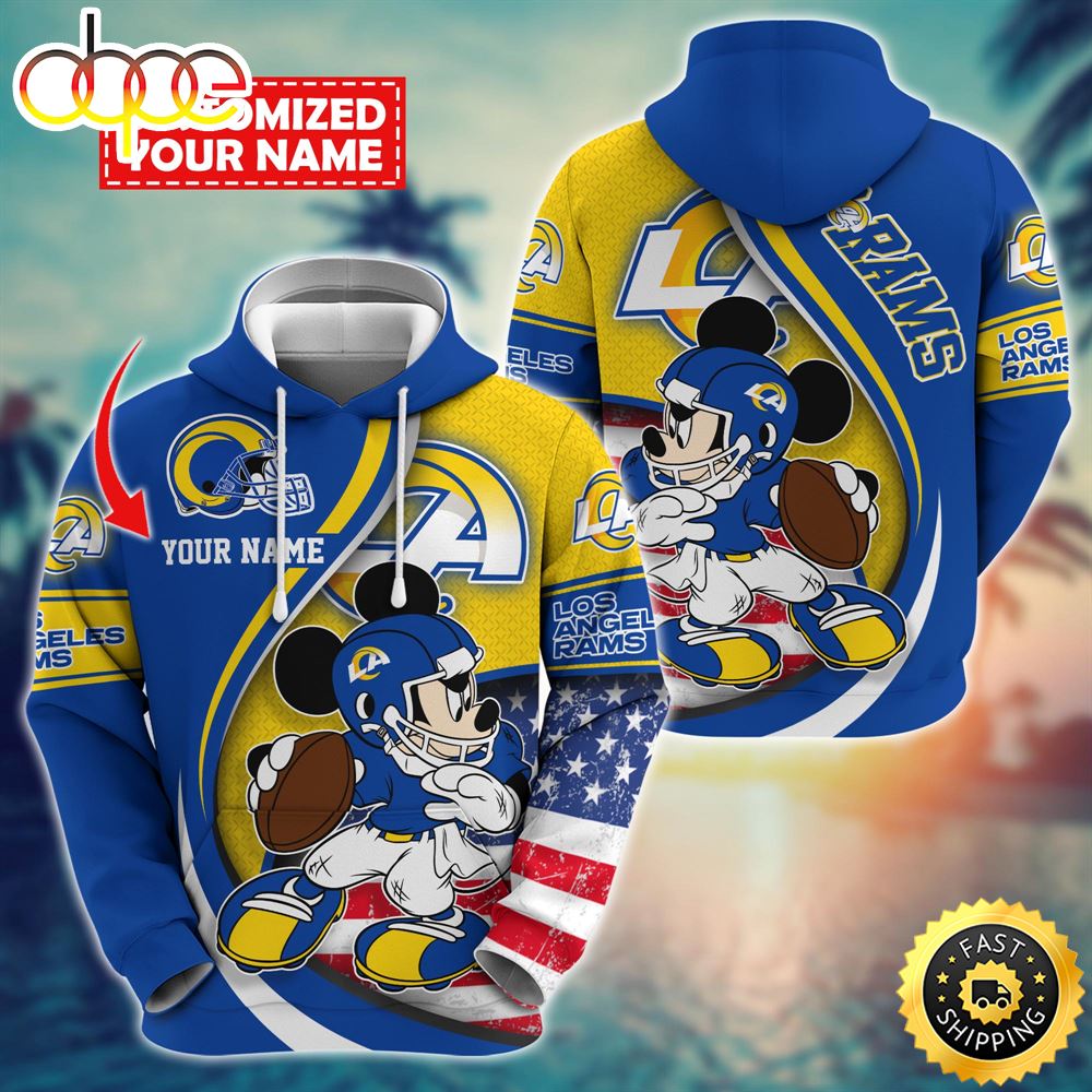 NFL Los Angeles Rams Mickey Custom Hoodie Trending Shirt