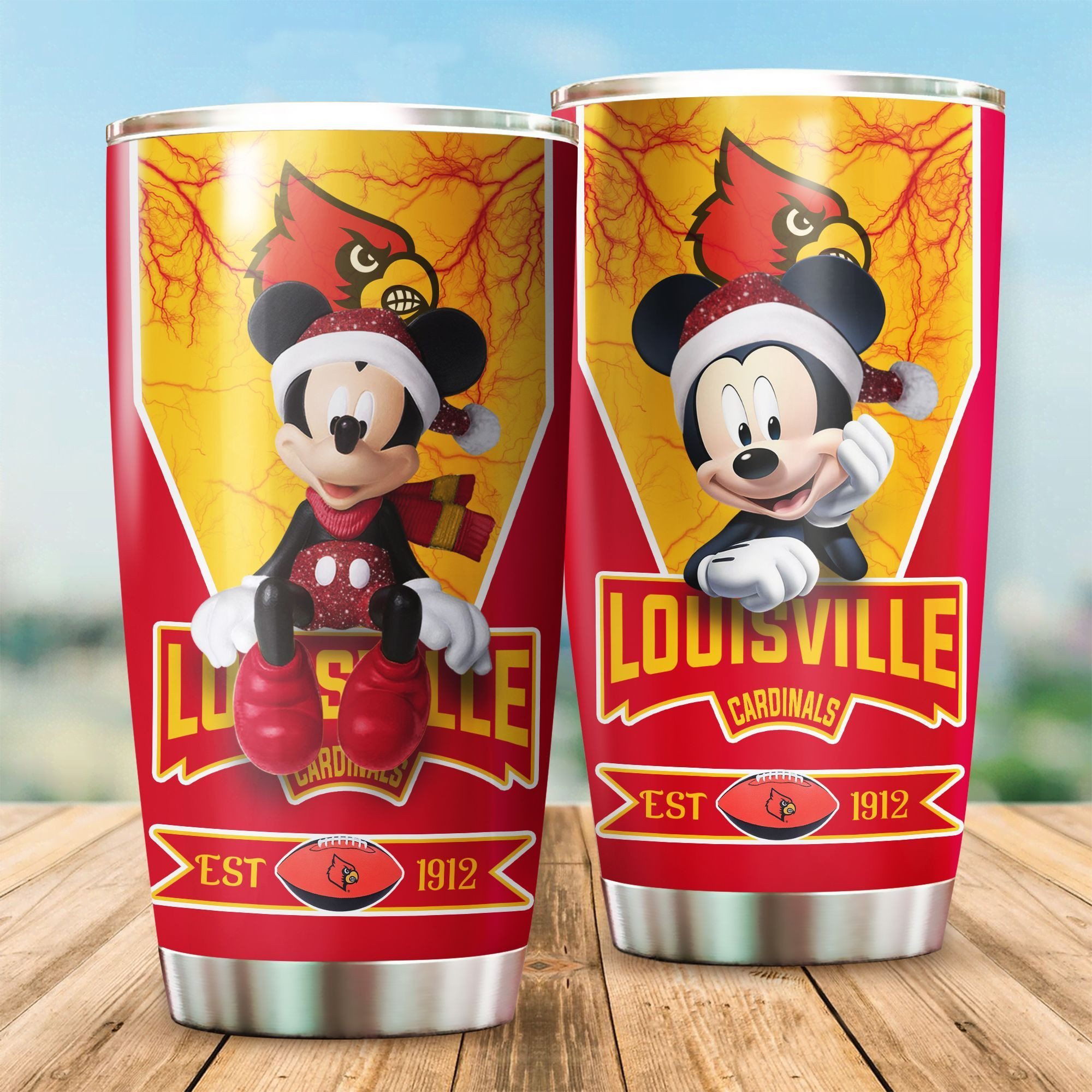 NFL Louisville Cardinals Mickey Mouse All Over Print 3D Tumbler Ebbilv.jpg