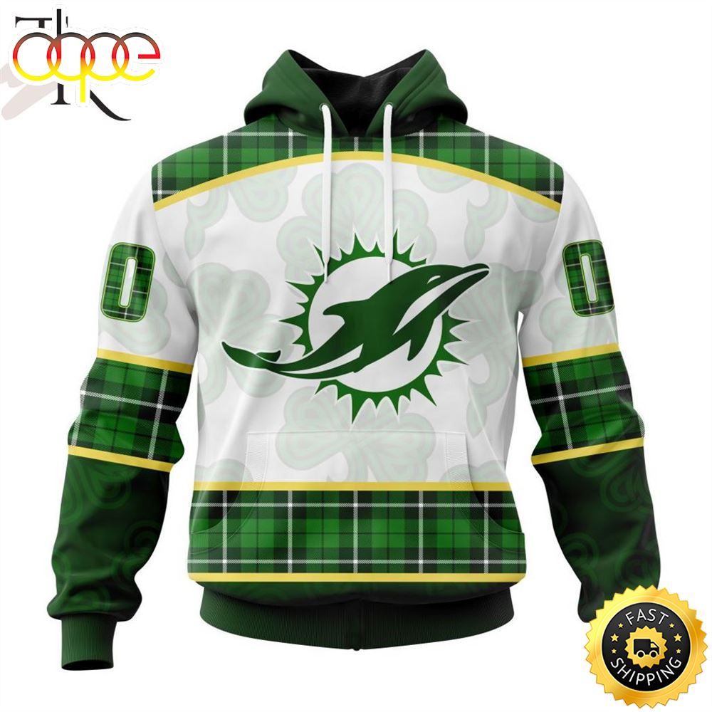 NFL Miami Dolphins Special Design For St. Patrick Day Hoodie