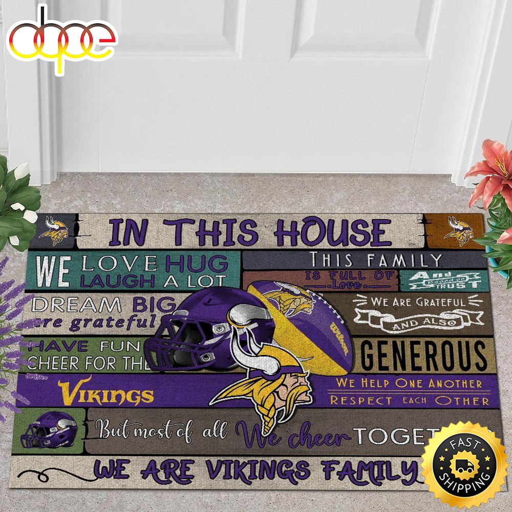 NFL Minnesota Vikings Quote All Over Print 3d Doormats