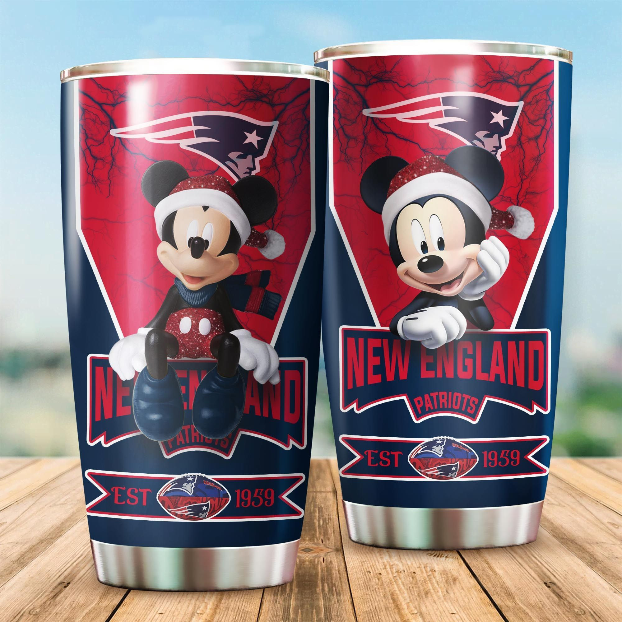 NFL New England Patriots Mickey All Over Print 3D Tumbler Sipmrr.jpg
