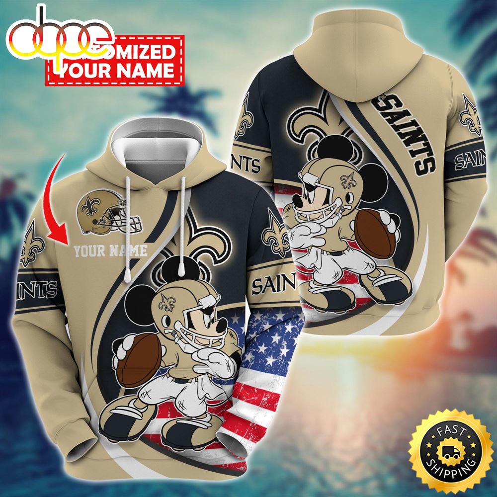 NFL New Orleans Saints Mickey Custom Hoodie Trending Shirt