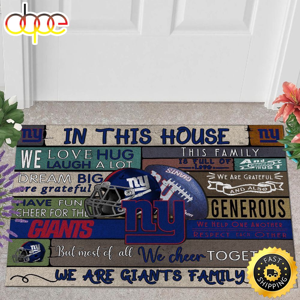 NFL New York Giants In This House All Over Print 3d Doormats