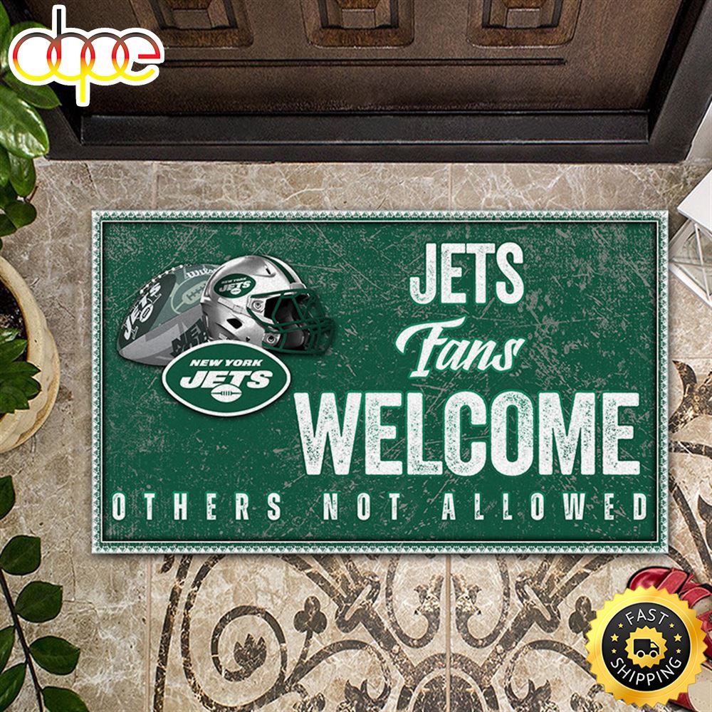 NFL New York Jets Fans Welcome All Over Print 3d Doormats