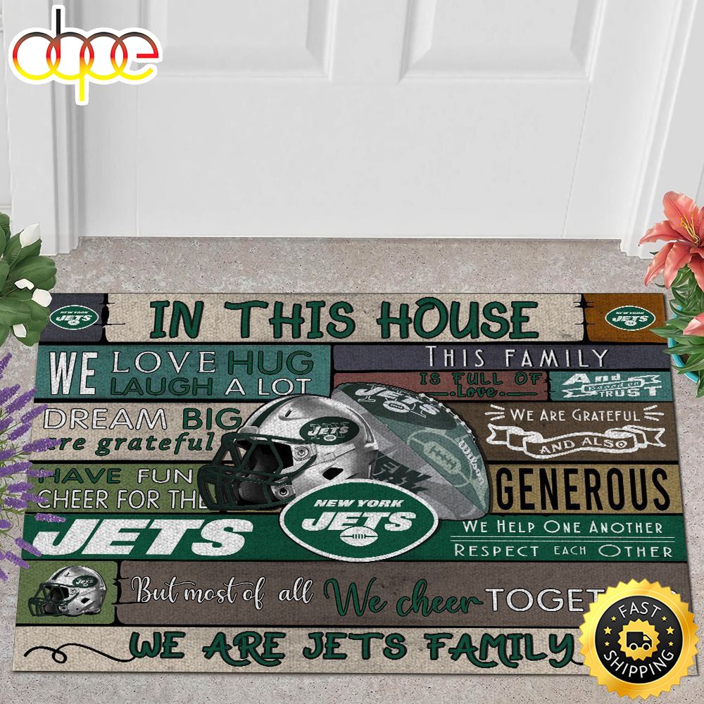 NFL New York Jets Quote All Over Print 3d Doormats