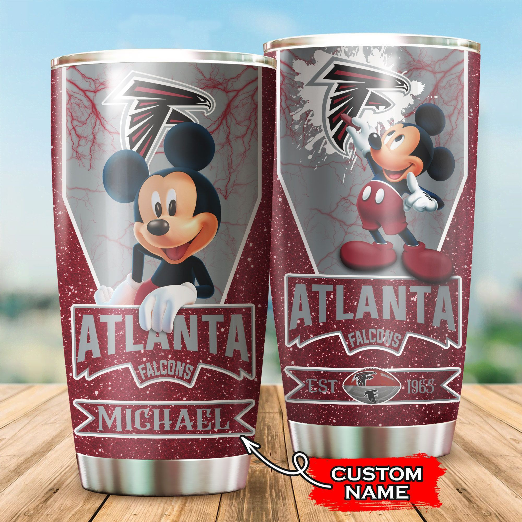 NFL Personalized Atlanta Falcons Mickey Mouse All Over Print 3D Tumbler J4ckiz.jpg