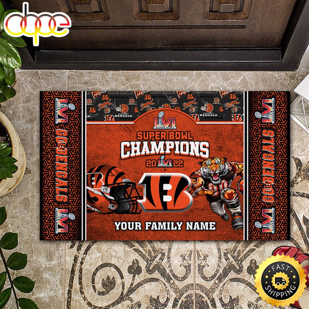 NFL Personalized Cincinnati Bengals 2022 Super Bowl Champion All Over Print 3d Doormats Z27ysy.jpg