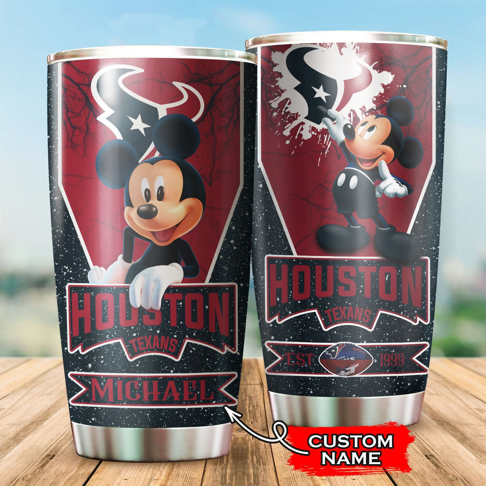 NFL Personalized Houston Texans Mickey Mouse All Over Print 3D Tumbler W2z3vj.jpg