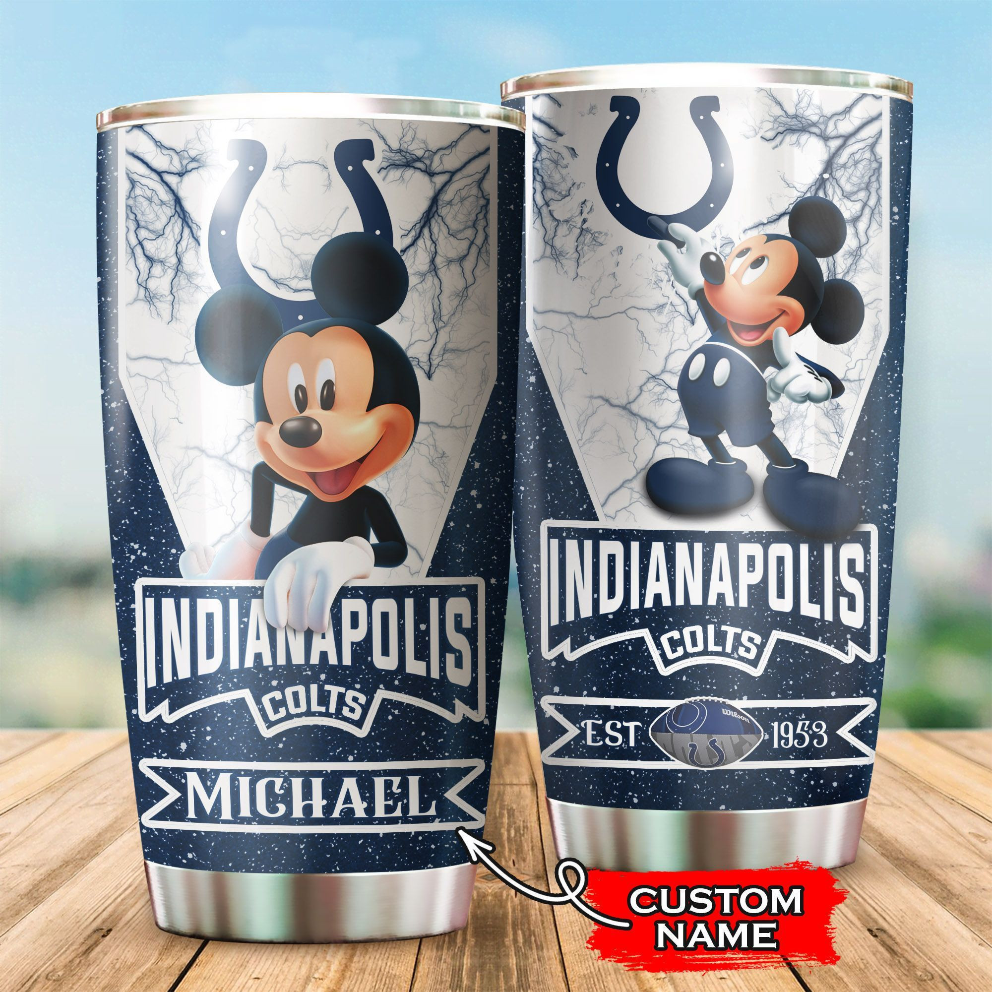 NFL Personalized Indianapolis Colts Mickey Mouse All Over Print 3D Tumbler Pevduo.jpg