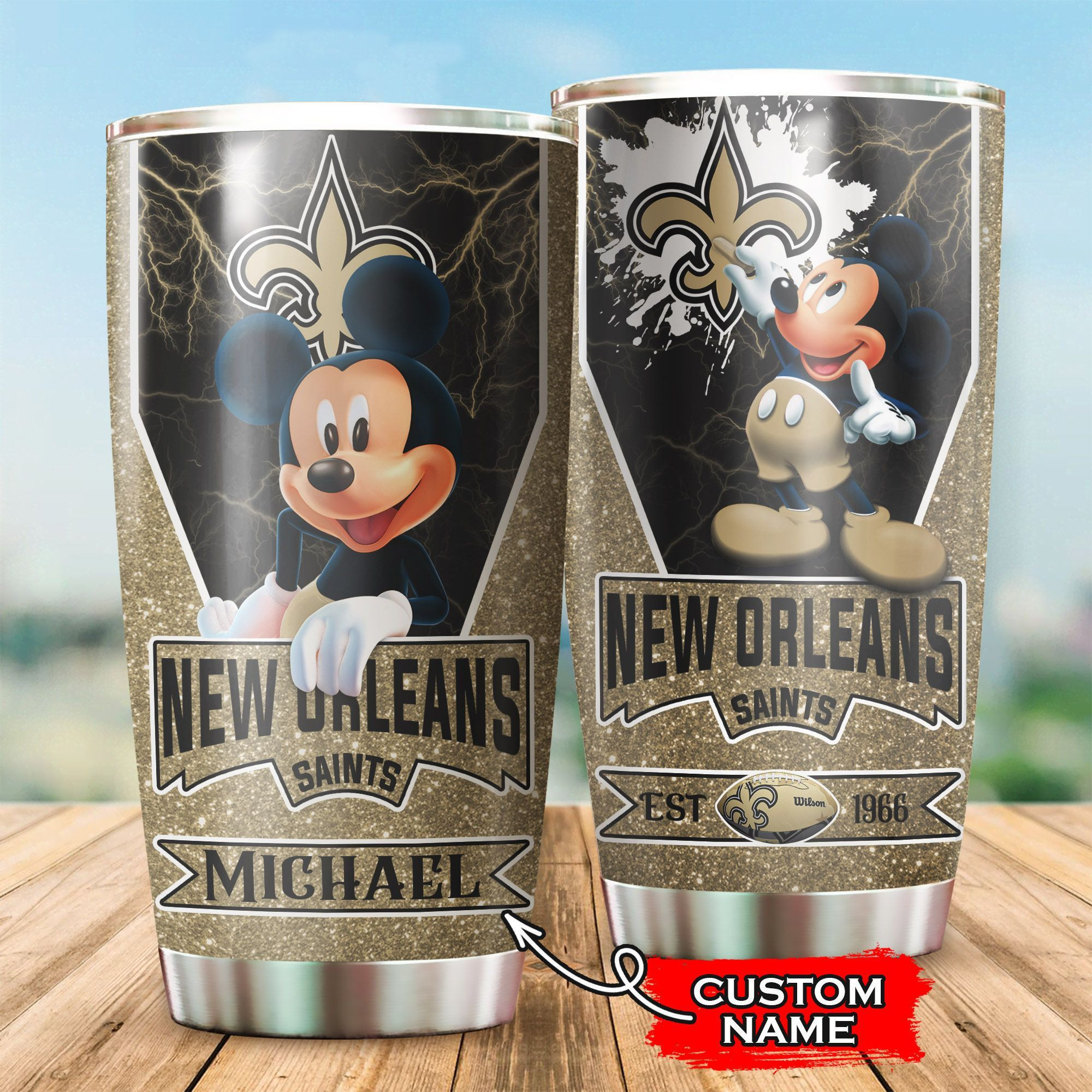 NFL Personalized New Orleans Saints Mickey Mouse All Over Print 3D Tumbler W1ditk.jpg
