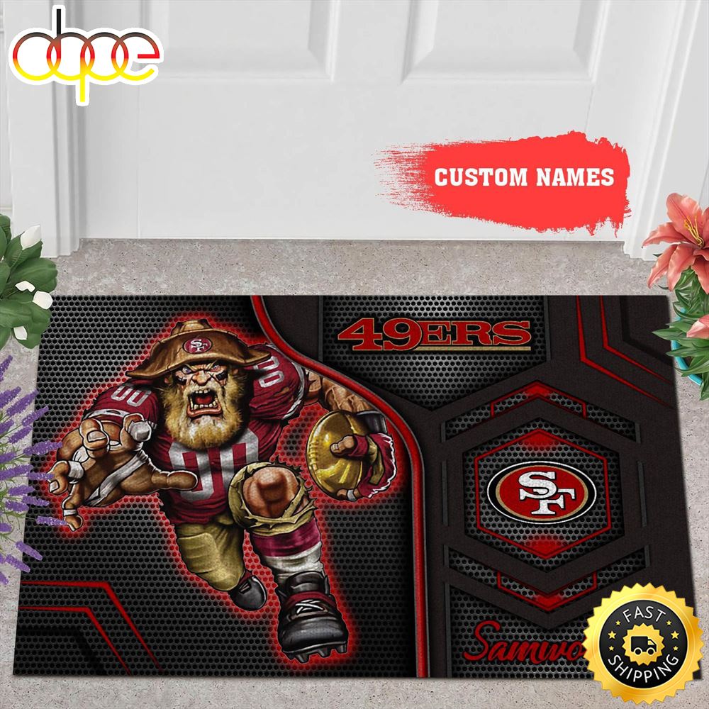 NFL Personalized San Francisco 49ers All Over Print 3d Doormats