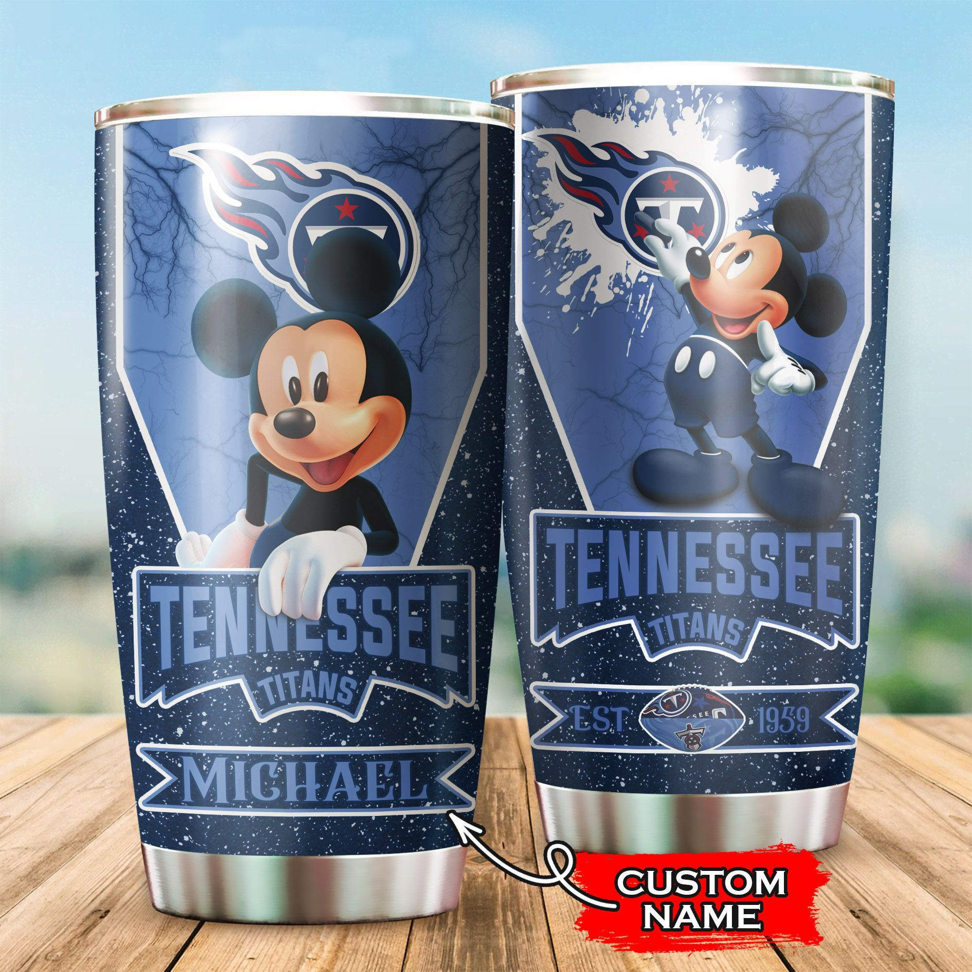 NFL Personalized Tennessee Titans Mickey Mouse All Over Print 3D Tumbler Oslkrb.jpg