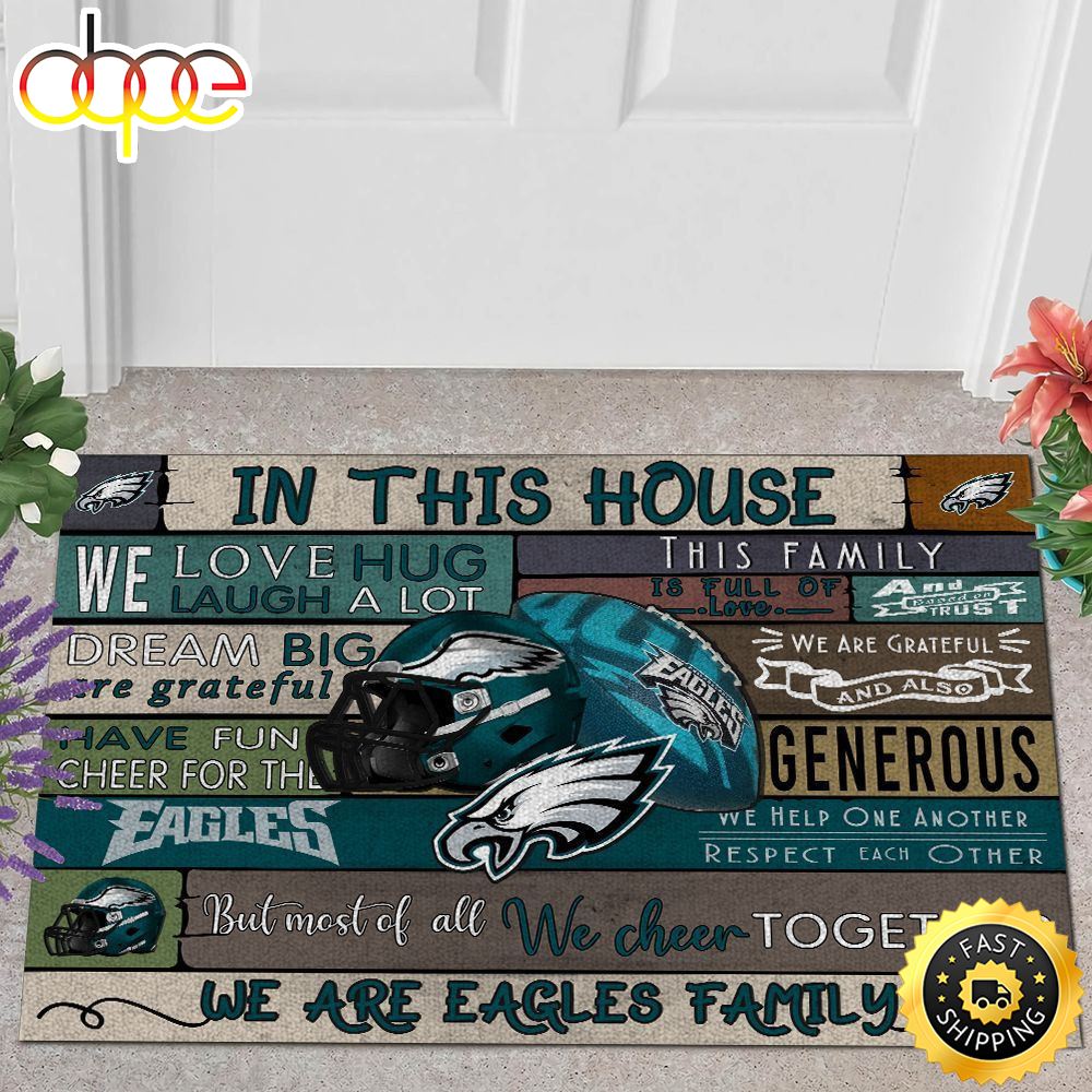 NFL Philadelphia Eagles In This House All Over Print 3d Doormats