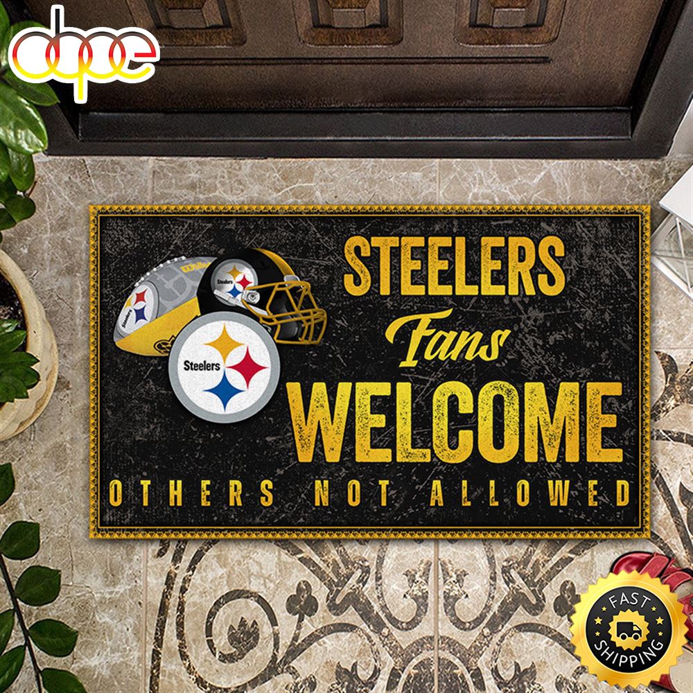 NFL Pittsburgh Steelers Fans Welcome All Over Print 3d Doormats