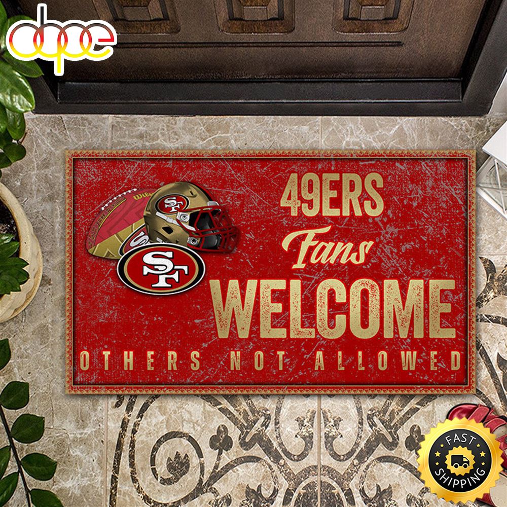 NFL San Francisco 49ers Fans Welcome All Over Print 3d Doormats
