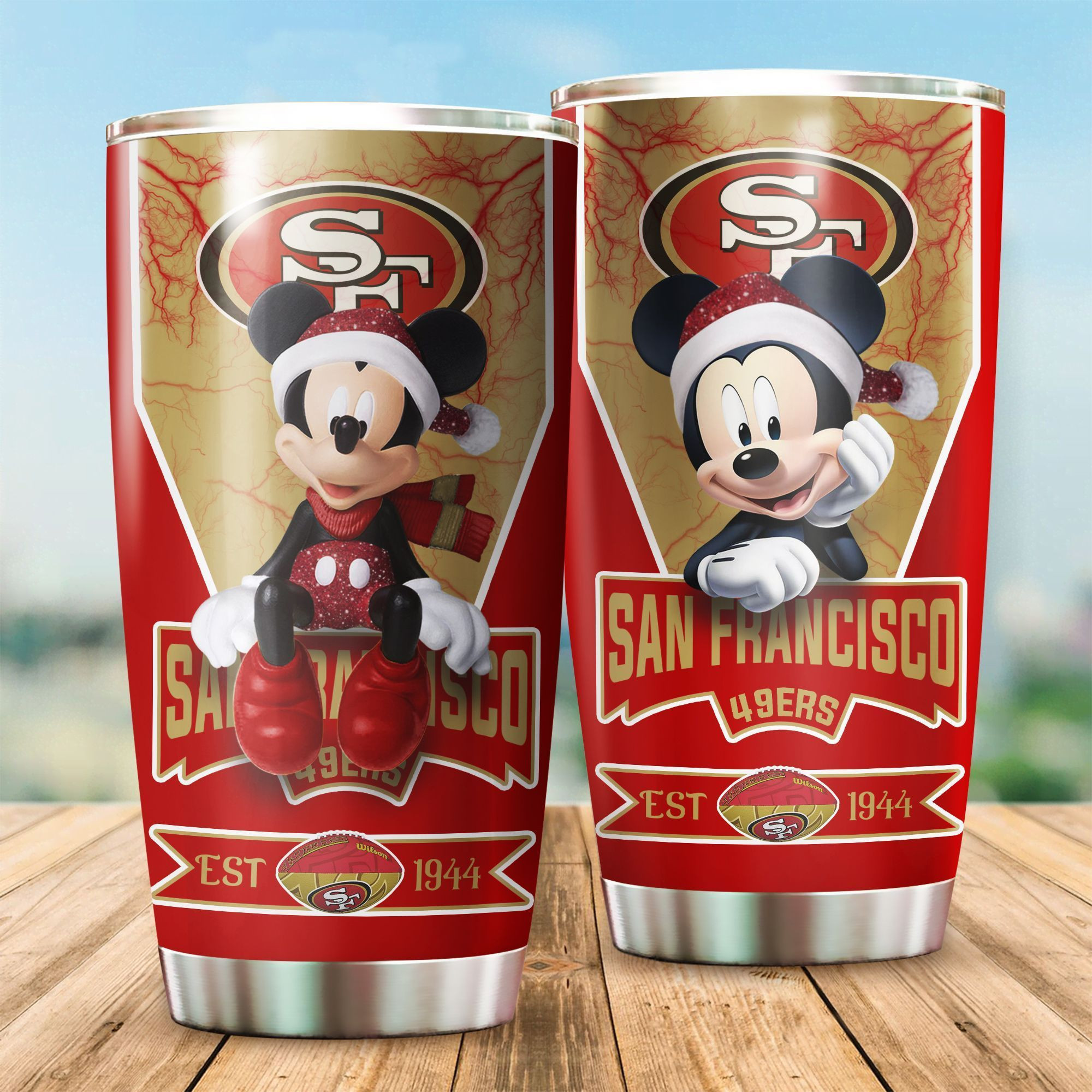 NFL San Francisco 49ers Mickey All Over Print 3D Tumbler A85ldc.jpg