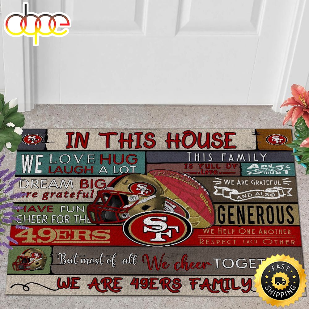 NFL San Francisco 49ers Quote All Over Print 3d Doormats