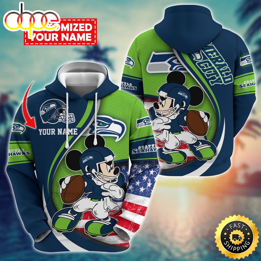 NFL Seattle Seahawks Mickey Custom Hoodie Trending Shirt