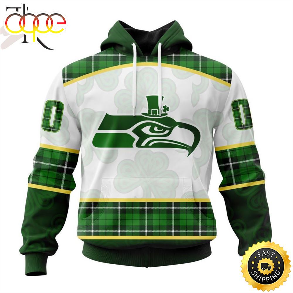 NFL Seattle Seahawks Special Design For St. Patrick Day Hoodie